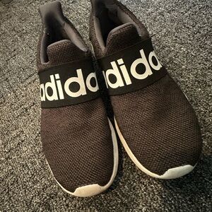 Adidas Black and White Slip-On Sneakers